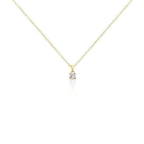 Collier Alexandra Or Jaune Diamant - Colliers solitaires Femme | Marc Orian