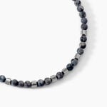 Collier Jourdan Acier Blanc Labradorite - Colliers avec pierres Homme | Marc Orian