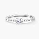 Bague Solitaire Ursi Argent Blanc Oxyde De Zirconium - Bijoux fantaisie Femme | Marc Orian