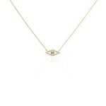 Collier Izia Plaqu&eacute; Or Jaune Oxydes De Zirconium - Colliers avec pierres Femme | Marc Orian