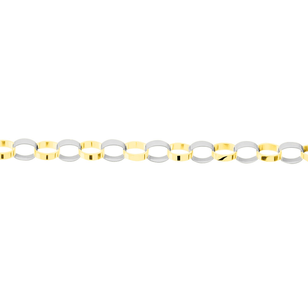 Bracelet Andrej Maille Fantaisie Or Bicolore - Bracelets chaînes Femme | Marc Orian