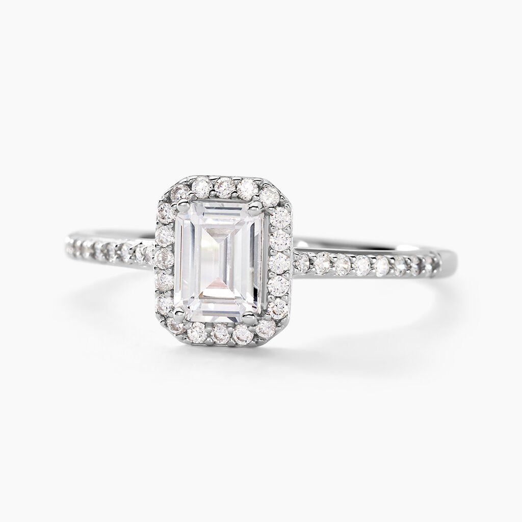 Bague Solitaire Cadmos Argent Blanc Oxyde De Zirconium - Bijoux fantaisie Femme | Marc Orian