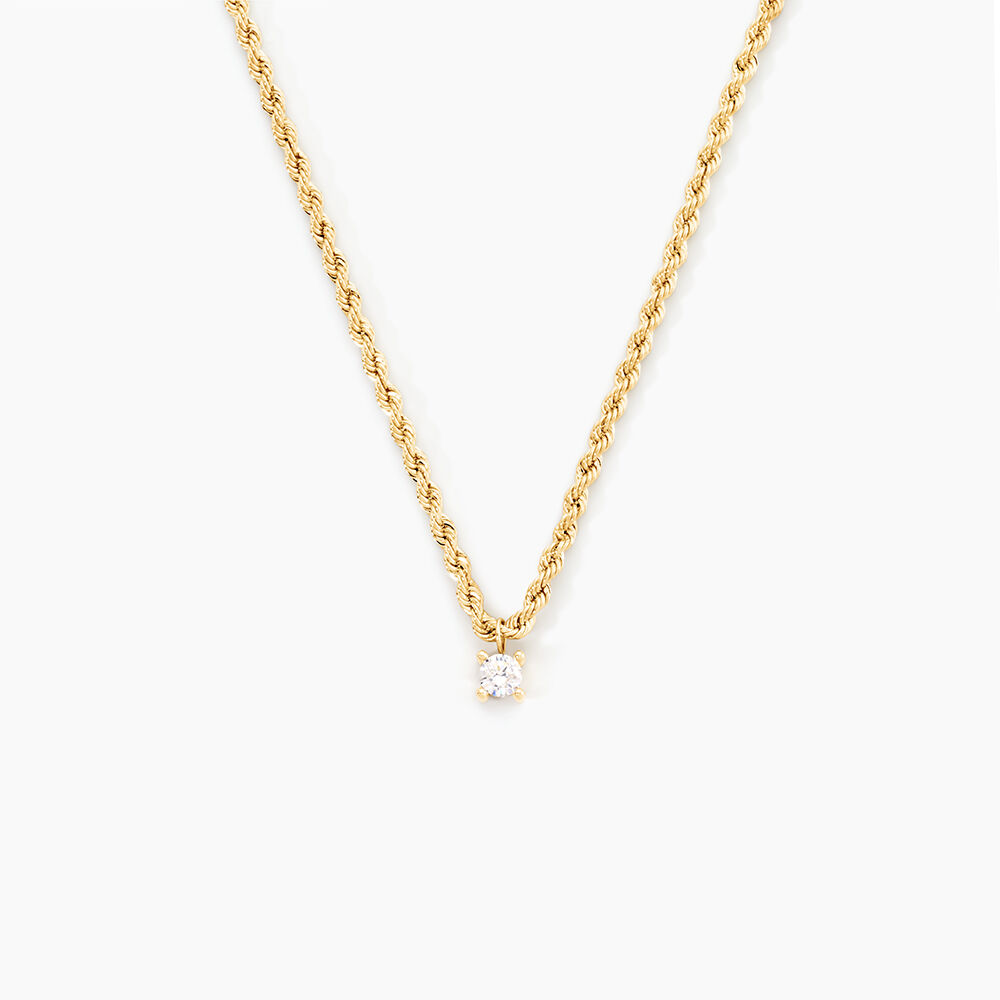 Collier Jerry Or Jaune Oxyde De Zirconium - Colliers avec pierres Femme | Marc Orian