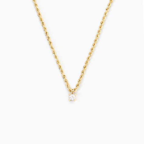 Collier Jerry Or Jaune Oxyde De Zirconium - Colliers avec pierres Femme | Marc Orian