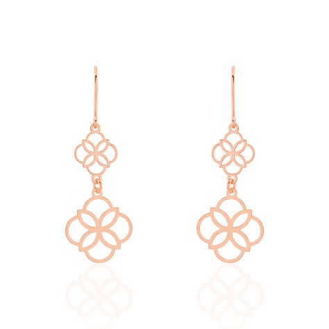 Boucles D'oreilles Pendantes Letizia Argent Rose - Pendantes Femme | Marc Orian