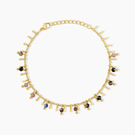 Bracelet Athena Acier Jaune Rhodochrosite - Bracelets chaînes Femme | Marc Orian