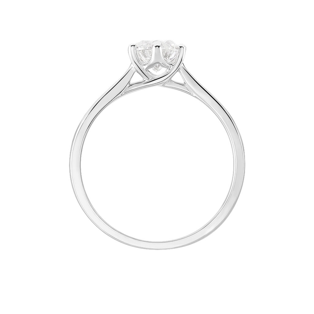 Bague Solitaire Athena Or Blanc Diamant - Bagues Solitaire Femme | Marc Orian