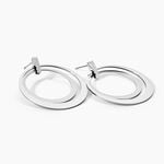 Boucles D'oreilles Pendantes Saffy Acier Blanc - Pendantes Femme | Marc Orian