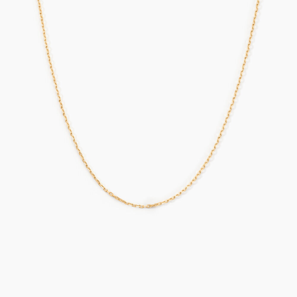 Cha&icirc;ne Igoa Maille For&ccedil;at Diamantee Or Jaune - Chaines Femme | Marc Orian