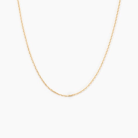 Cha&icirc;ne Igoa Maille For&ccedil;at Diamantee Or Jaune - Chaines Femme | Marc Orian