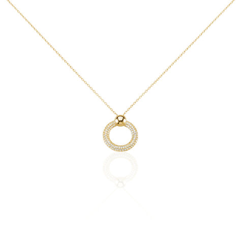 Collier Vivienna Plaque Or Jaune Oxyde De Zirconium - Colliers avec pierres Femme | Marc Orian