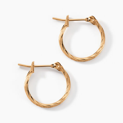 Cr&eacute;oles Anusha Plaqu&eacute; Or Dor&eacute; - Cr&eacute;oles Femme | Marc Orian