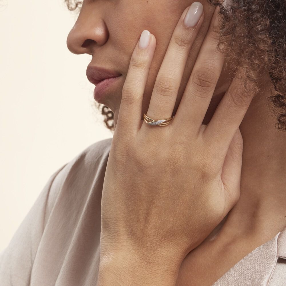 Bague Or Jaune Passane Diamants - Bagues pierres précieuses Femme | Marc Orian