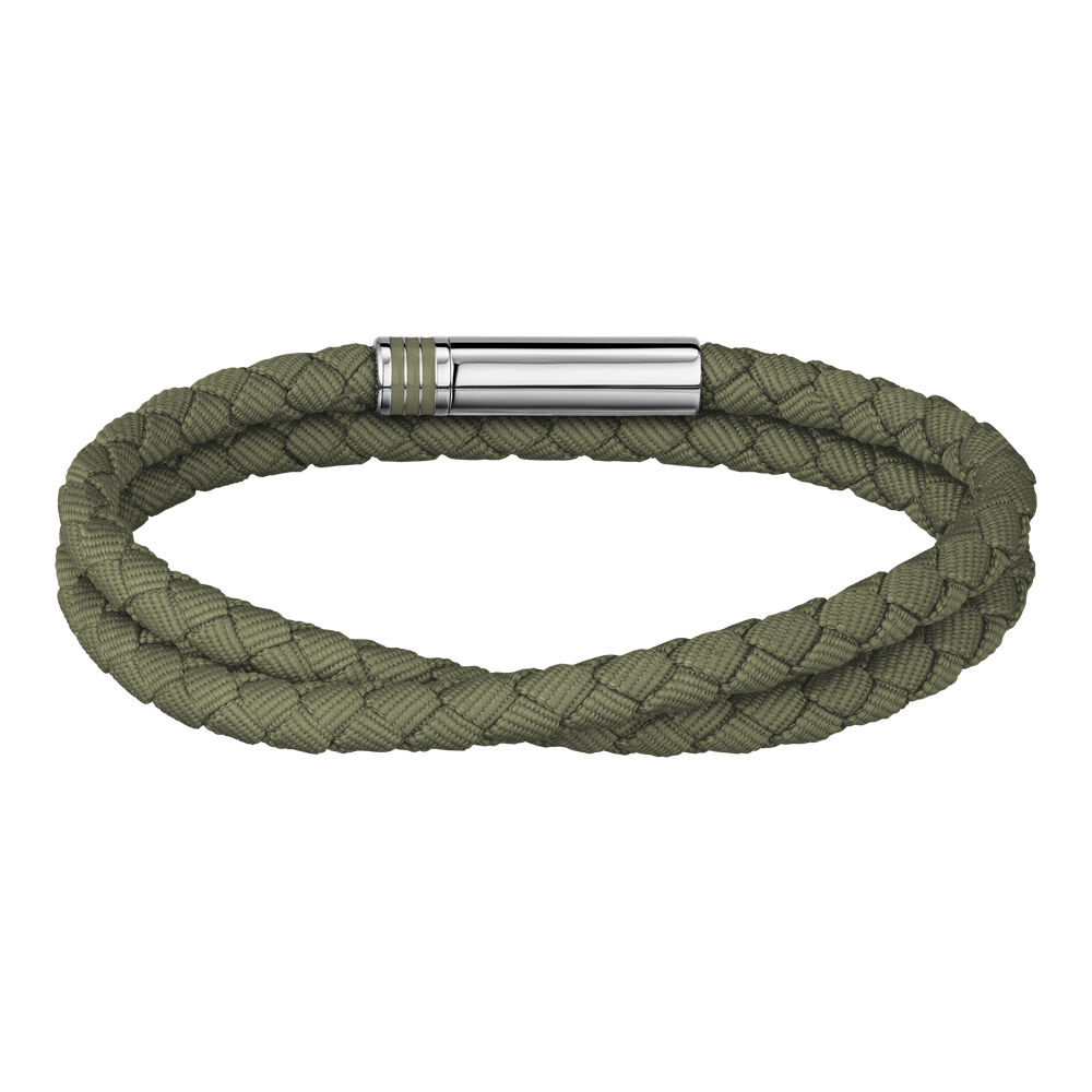 Bracelet Boss Ares Summer Cuir De Veau Vert - Bracelets cuir Homme | Marc Orian