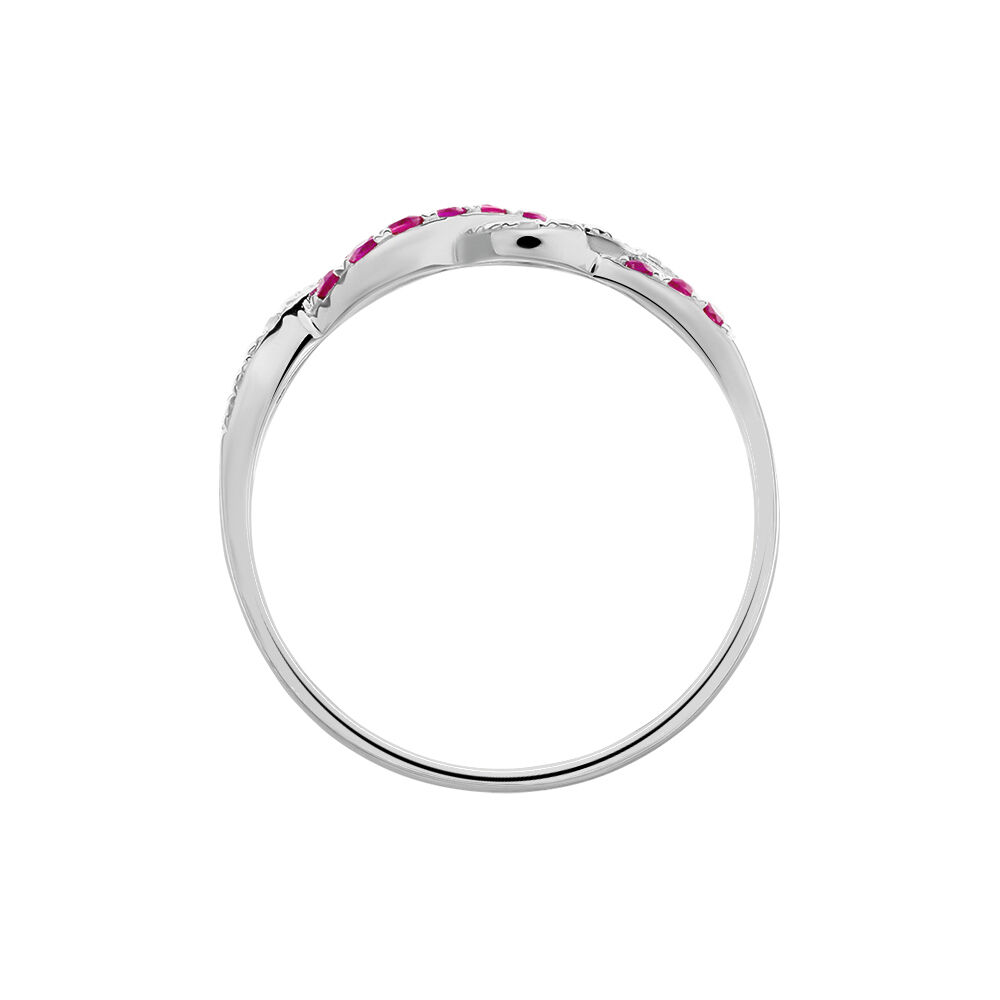 Bague Sofia Or Blanc Rubis Et Diamant - Bagues vintage Femme | Marc Orian