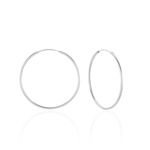 Cr&eacute;oles Argent Blanc Olympia - Cr&eacute;oles Femme | Marc Orian