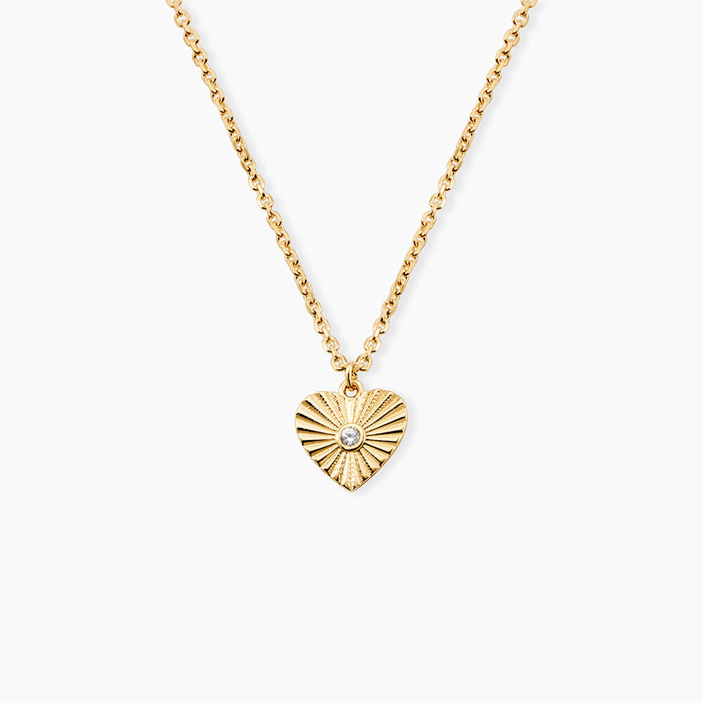 Collier Candy Argent Dor&eacute; A L'Or 750/1000 Oxyde De Zirconium - Colliers avec pierres Femme | Marc Orian