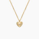 Collier Candy Argent Dor&eacute; A L'Or 750/1000 Oxyde De Zirconium - Colliers avec pierres Femme | Marc Orian