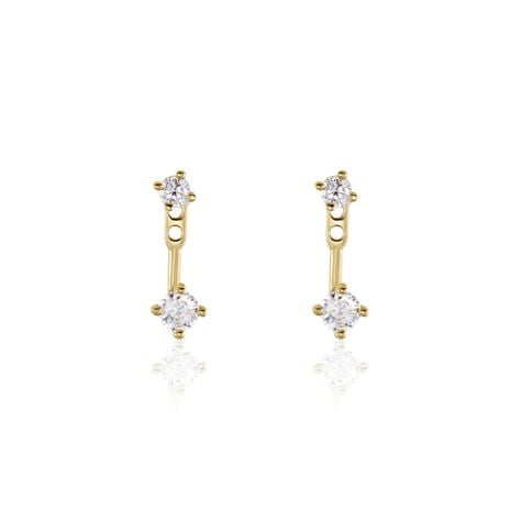 Bijoux D'oreilles Plaqué Or Dedale Oxydes De Zirconium - Piercings d'oreilles Femme | Marc Orian