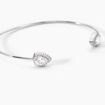 Bracelet Jonc Maddie Argent Blanc Oxyde De Zirconium - Bracelets joncs Femme | Marc Orian