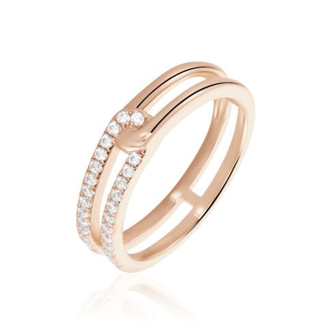 Bague Jessie Argent Rose Oxyde De Zirconium - Bagues avec pierre Femme | Marc Orian