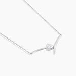 Collier Valeriana Or Blanc Oxyde De Zirconium - Colliers avec pierres Femme | Marc Orian