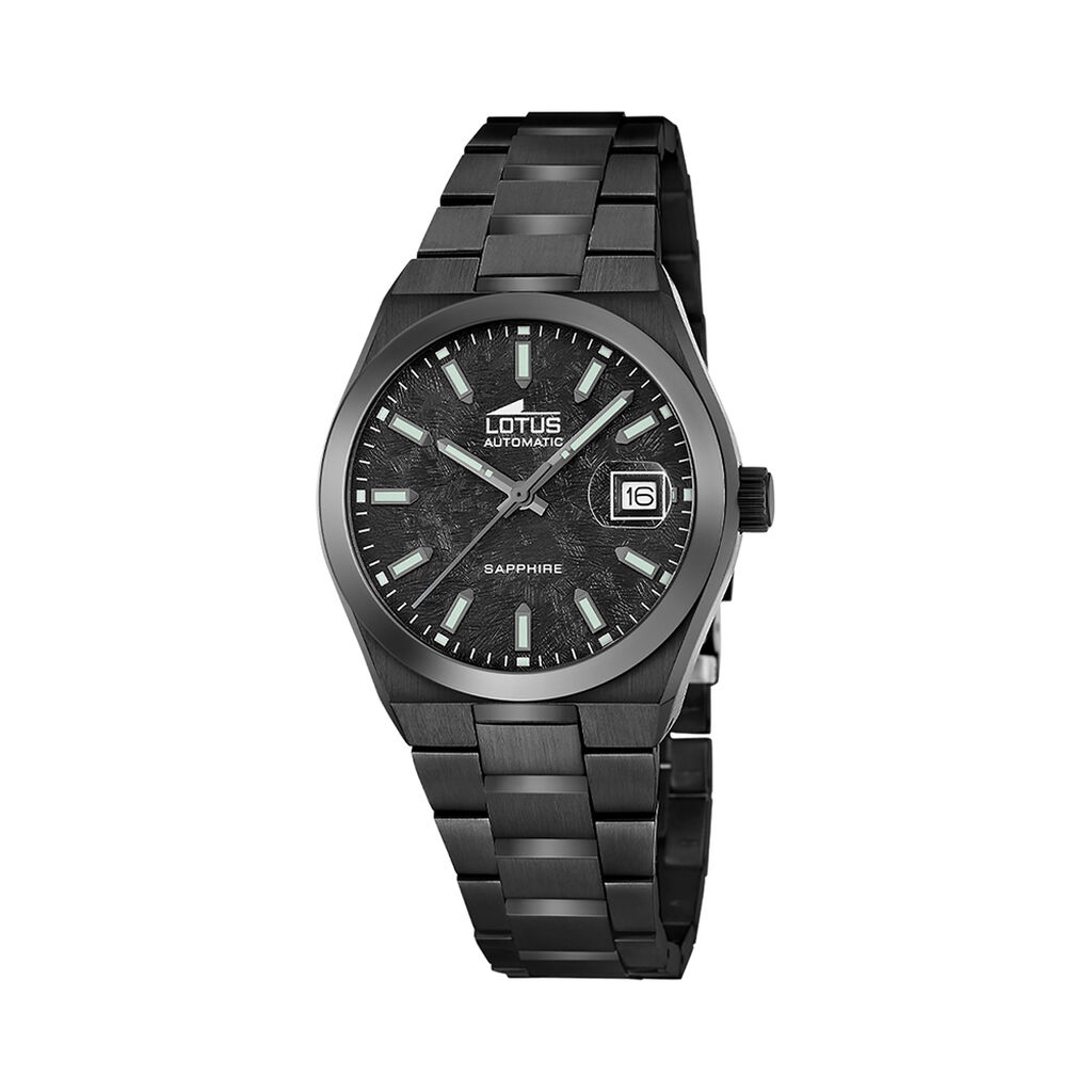 Montre Lotus Automatic 39 Nacre Noire - Montres automatiques Homme | Marc Orian