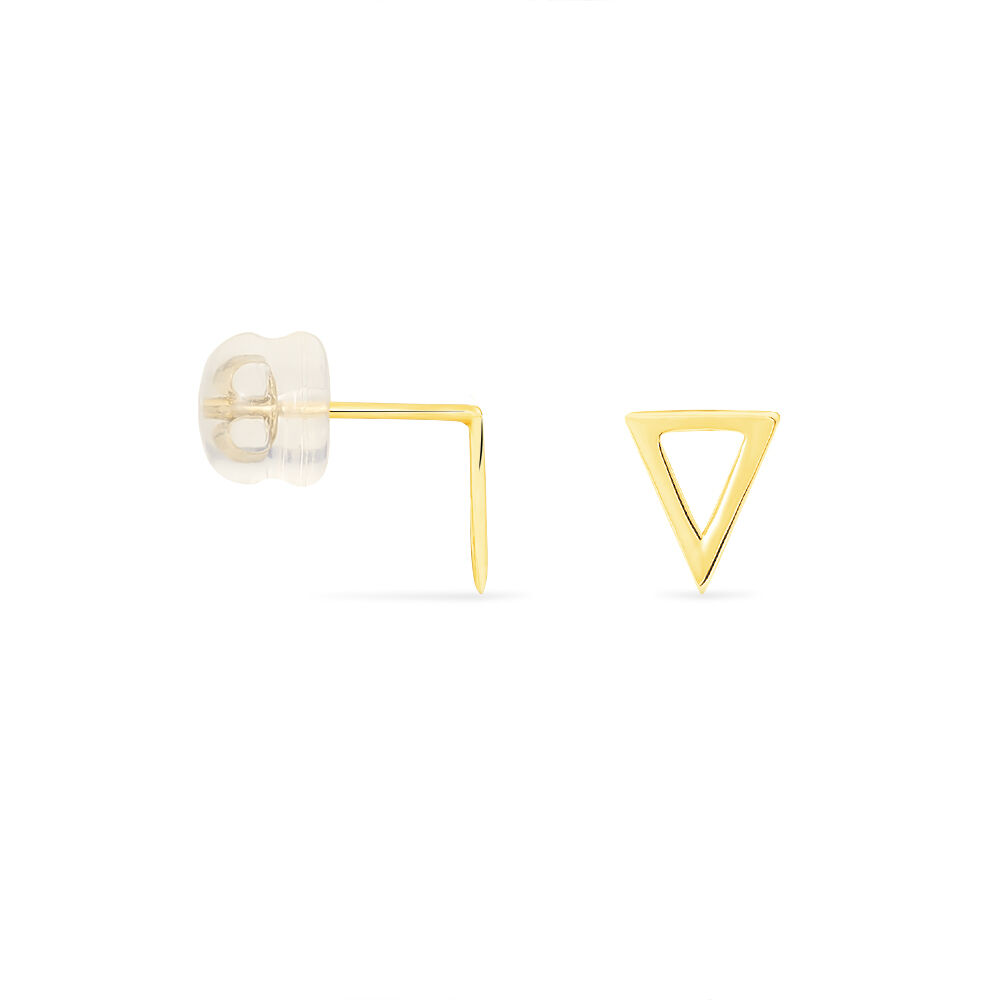 Boucles D'oreilles Puces Anne-berengere Triangle Or Jaune - Puces Femme | Marc Orian