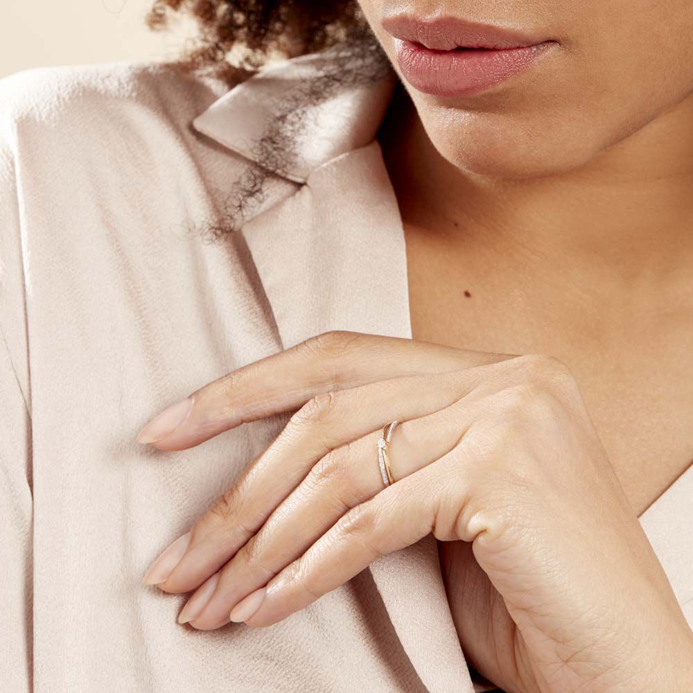 Bague Selene Or Bicolore Diamant -  Femme | Marc Orian