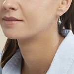Boucles D'oreilles Pendantes Elitivae Or Blanc Perle De Tahiti - Boucles d'oreilles mariage Femme | Marc Orian
