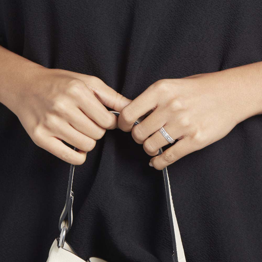 Alliance Leliana Demi Jonc Classique Or Blanc - Alliances personnalisées Femme | Marc Orian