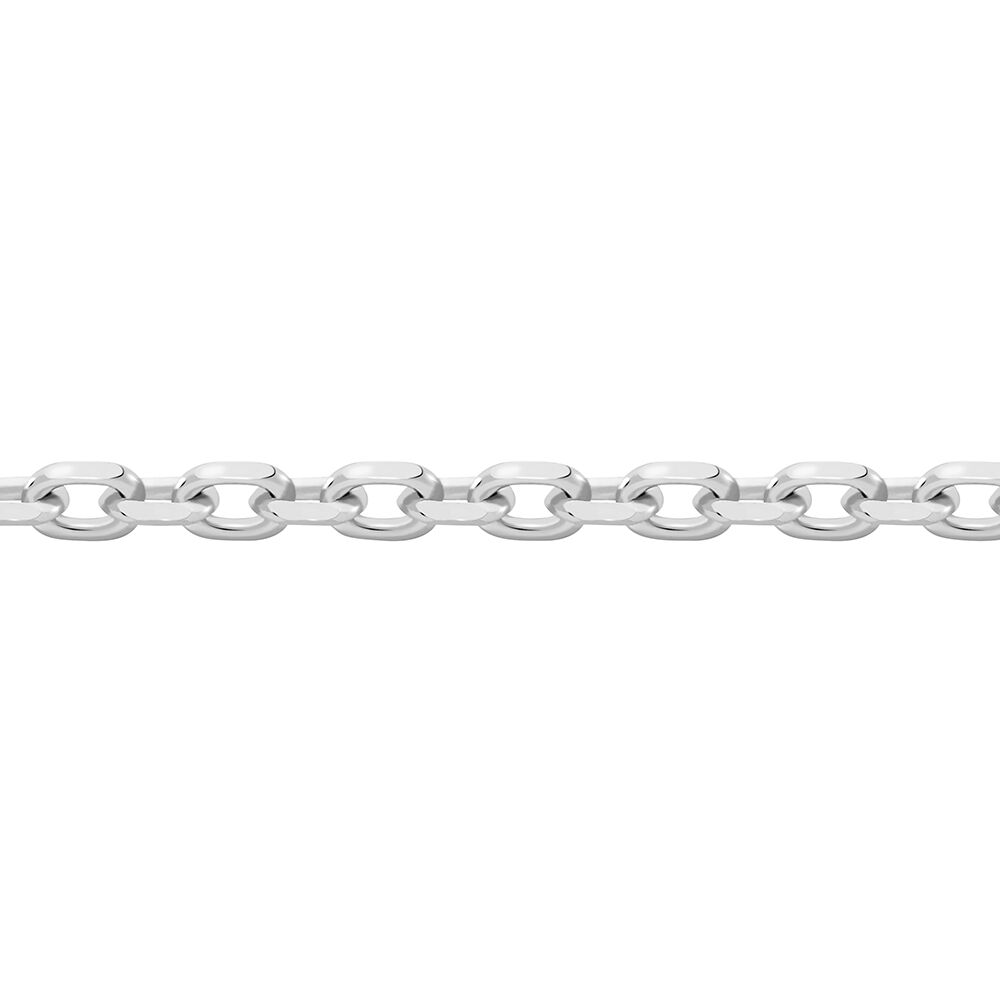Chaîne Igoa Maille Forçat Diamantee Or Blanc - Chaines Femme | Marc Orian