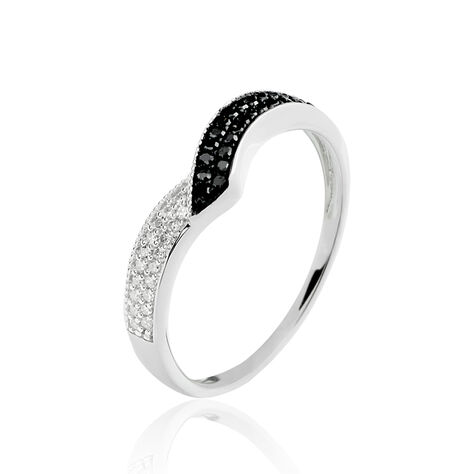 Bague Aile De Mouette Or Blanc Diamant - Bagues pierres précieuses Femme | Marc Orian