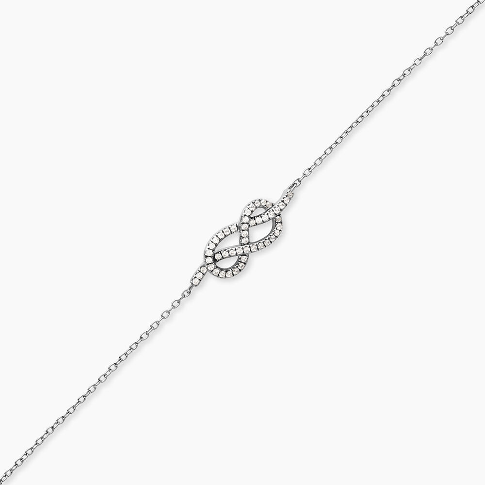 Bracelet Fiorine Argent Blanc Oxyde De Zirconium - Bracelets fantaisie Femme | Marc Orian