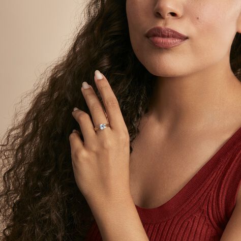 Bague Sidoine Or Bicolore Topaze - Bagues Femme | Marc Orian