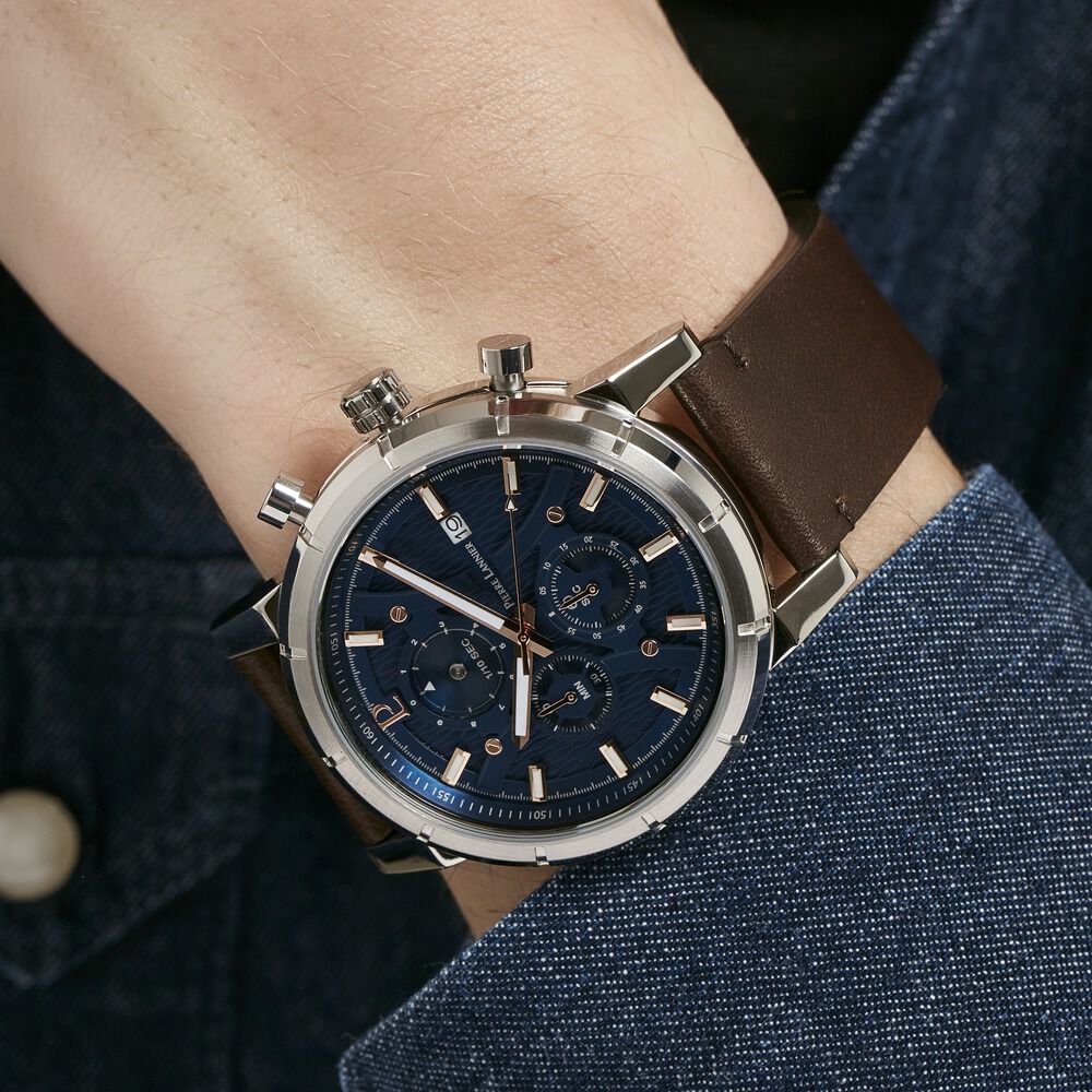 Montre Pierre Lannier Criterium Bleu - Montres étanches Homme | Marc Orian