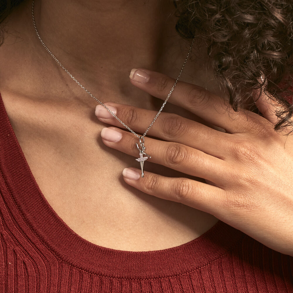 Collier Stelly Argent Blanc Oxyde De Zirconium - Colliers avec pierres Femme | Marc Orian