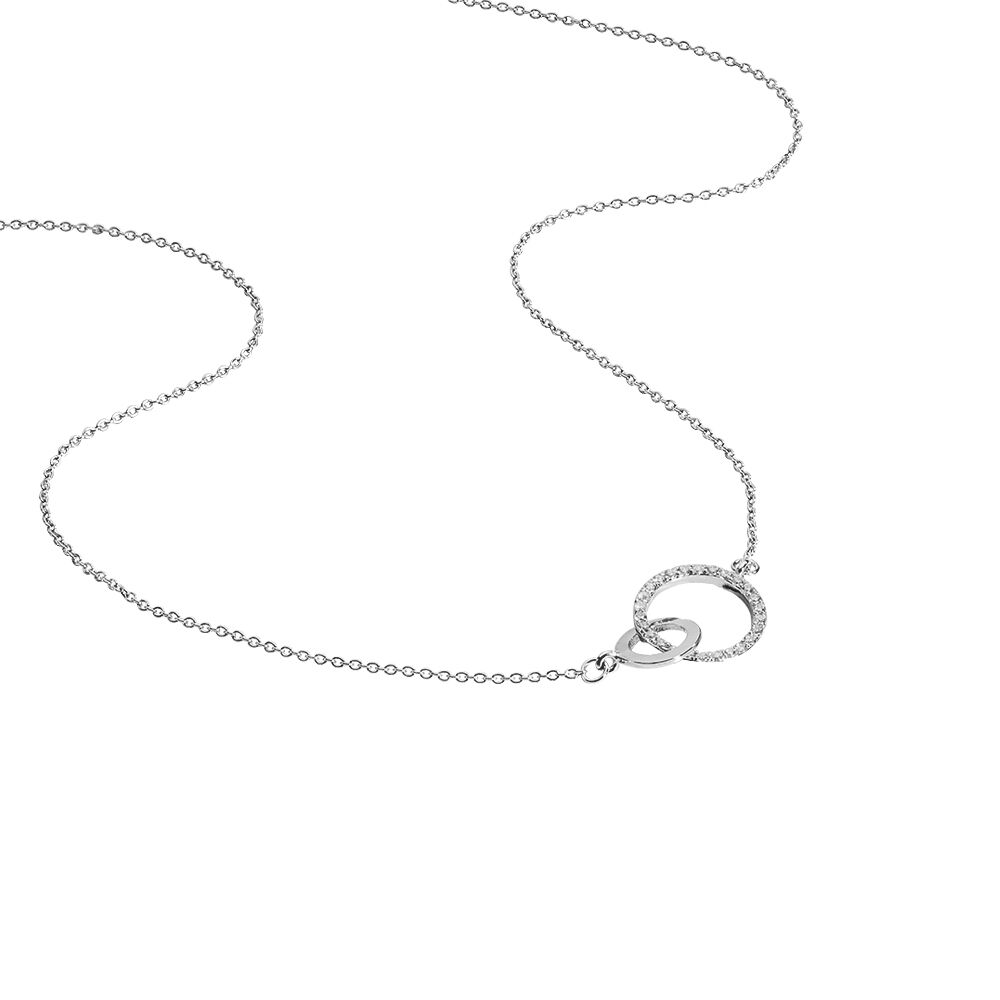 Collier Dita Argent Blanc Oxyde De Zirconium - Colliers avec pierres Femme | Marc Orian