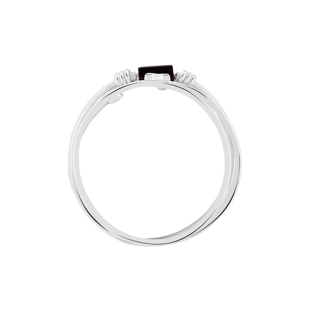Bague Soaad Argent Blanc Oxyde De Zirconium - Bagues avec pierre Femme | Marc Orian