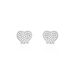 Boucles D'oreilles Puces Darwin Argent Blanc Oxyde - Puces Femme | Marc Orian