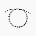 Bracelet Lisandro Acier Argent&eacute; - Bracelets cordons Homme | Marc Orian