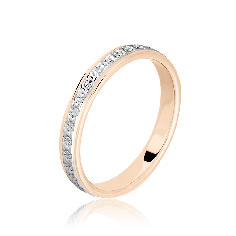 Alliance Heldea Ruban Plat Or Bicolore - Alliances duo Unisex | Marc Orian