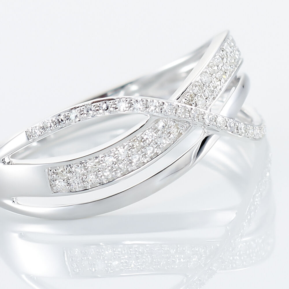Bague Emilie Or Blanc Diamant - Bagues pierres pr&eacute;cieuses Femme | Marc Orian
