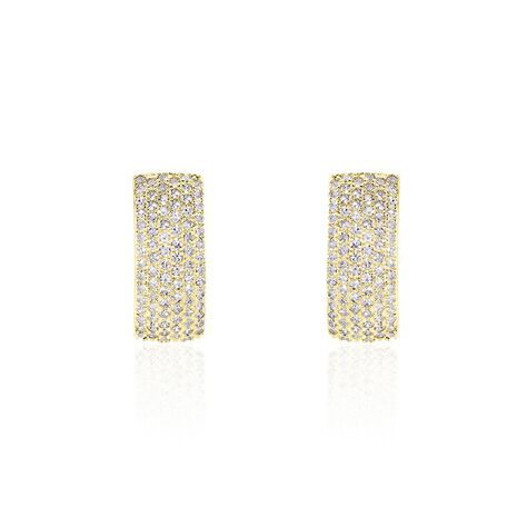 Boucles D'oreilles Puces Charlotte Or Jaune Diamant - Puces Femme | Marc Orian