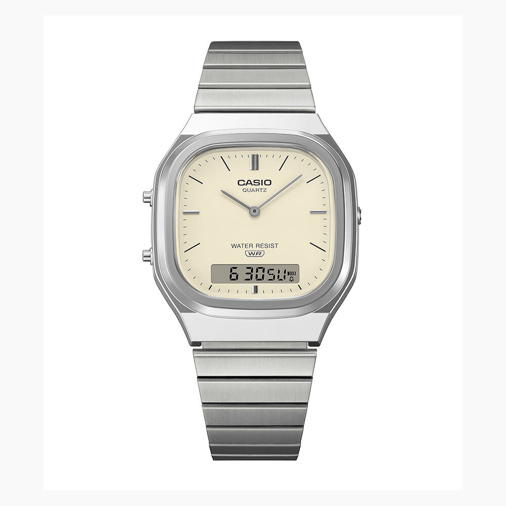 Montre Casio Collection Aq240 Jaune - Montres avec chiffres Unisex | Marc Orian