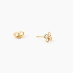 Boucles D'Oreilles Puces Bas Or Jaune Oxyde De Zirconium - Puces Femme | Marc Orian
