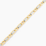 Bracelet Danae Plaquette Or Bicolore - Bracelets mailles Homme | Marc Orian