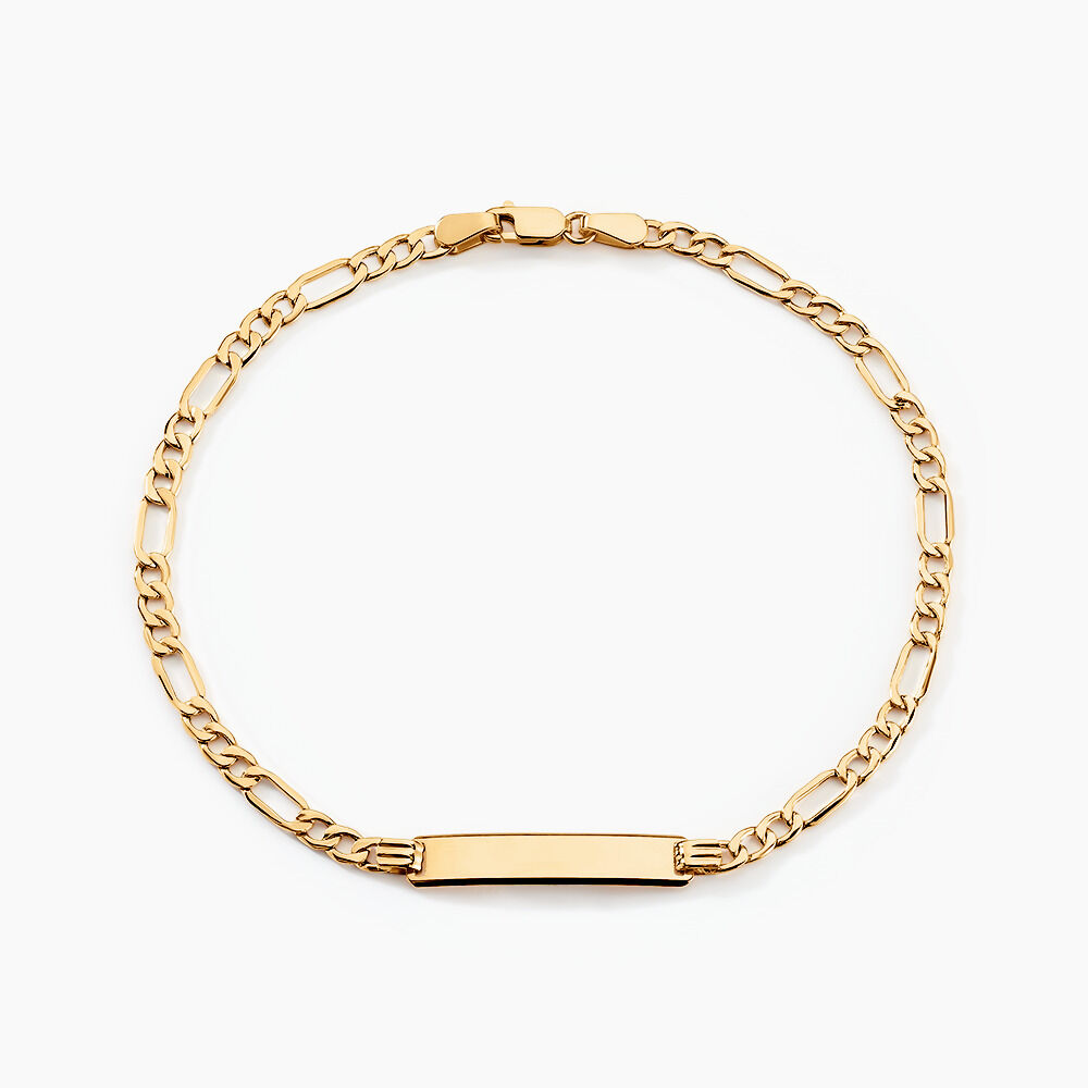 Bracelet Identit&eacute; Cameo Or Jaune - Gourmettes Femme | Marc Orian