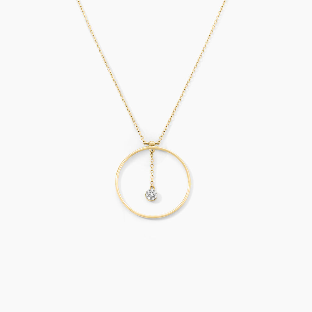 Collier Circlea Or Jaune Diamant - Colliers avec pierres Femme | Marc Orian