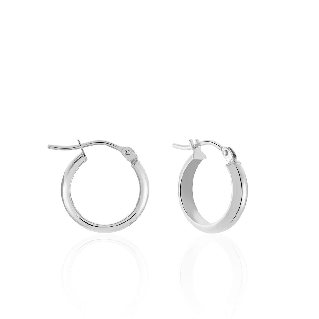 Créoles Shalana Or Blanc - Créoles Femme | Marc Orian